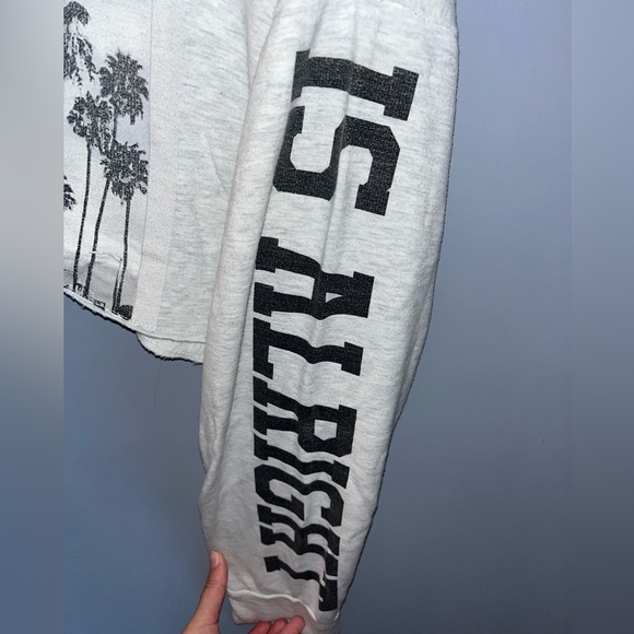 "Everything‎ is Alright" graphic cropped sweatshirt - Picture 4 of 6